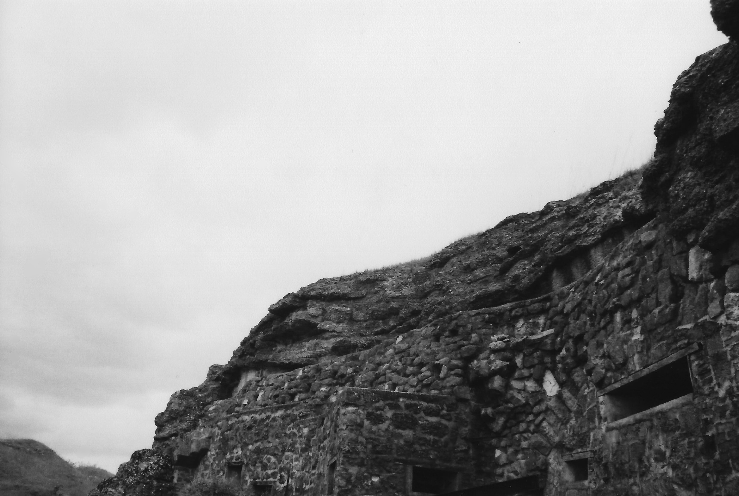 One of the blasted outer walls of Fort du Douaumont.