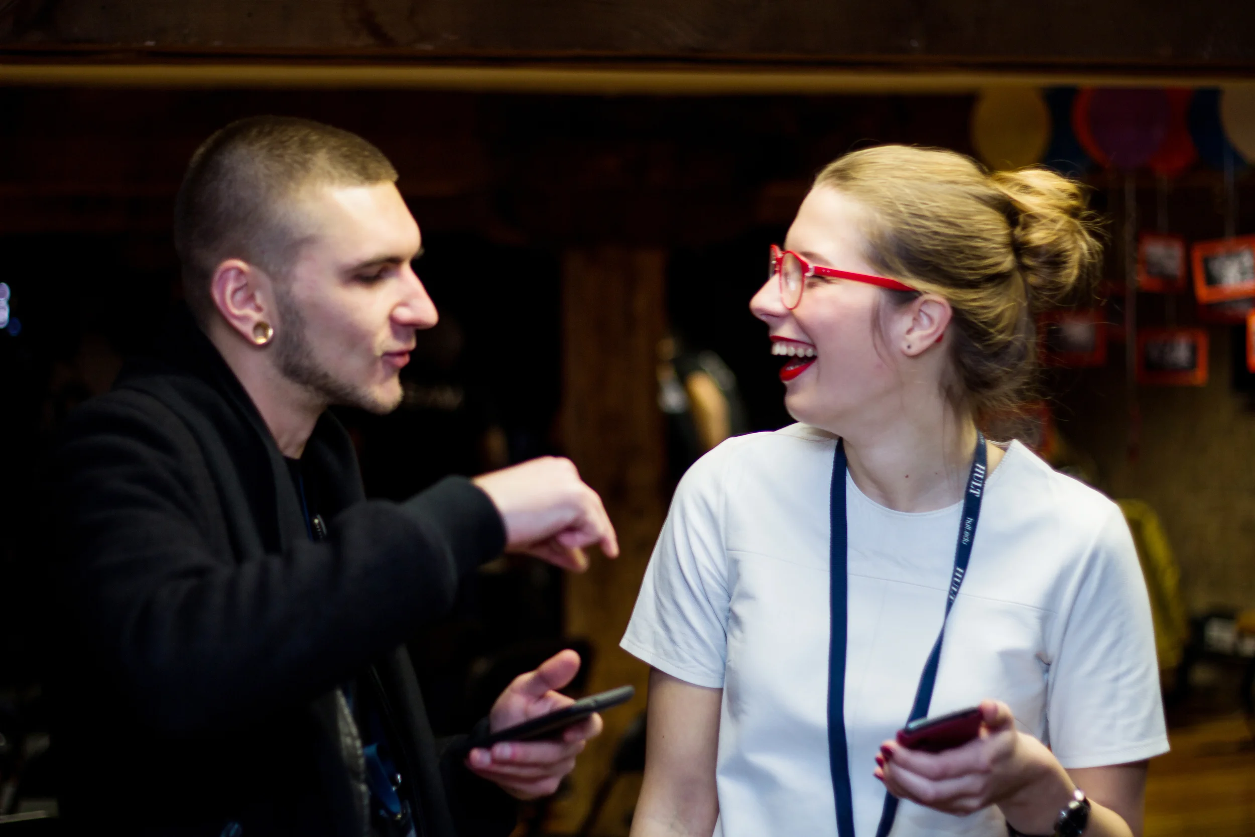 This is kind of cheating cause he is already my friend - but networking CAN look like this!