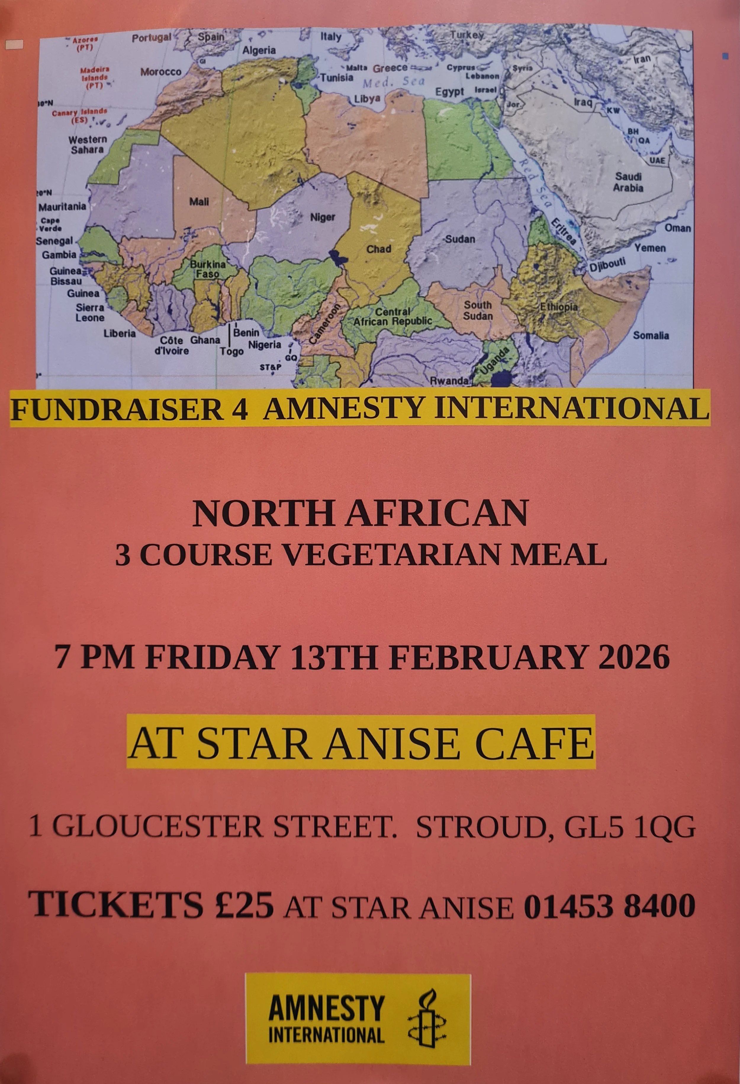 Fundraiser for Amnesty International