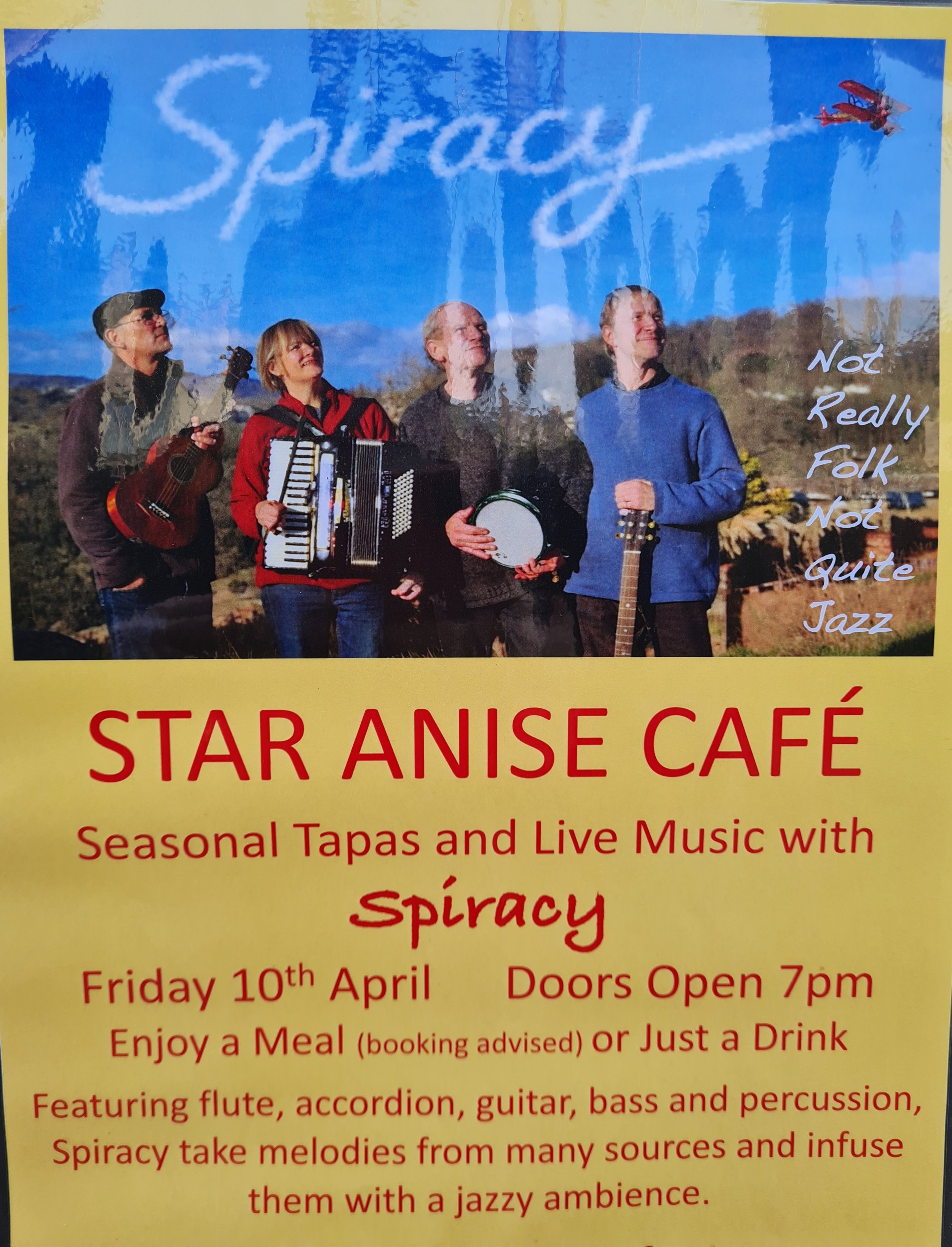 Seasonal Tapas and Live Music with Spiracy