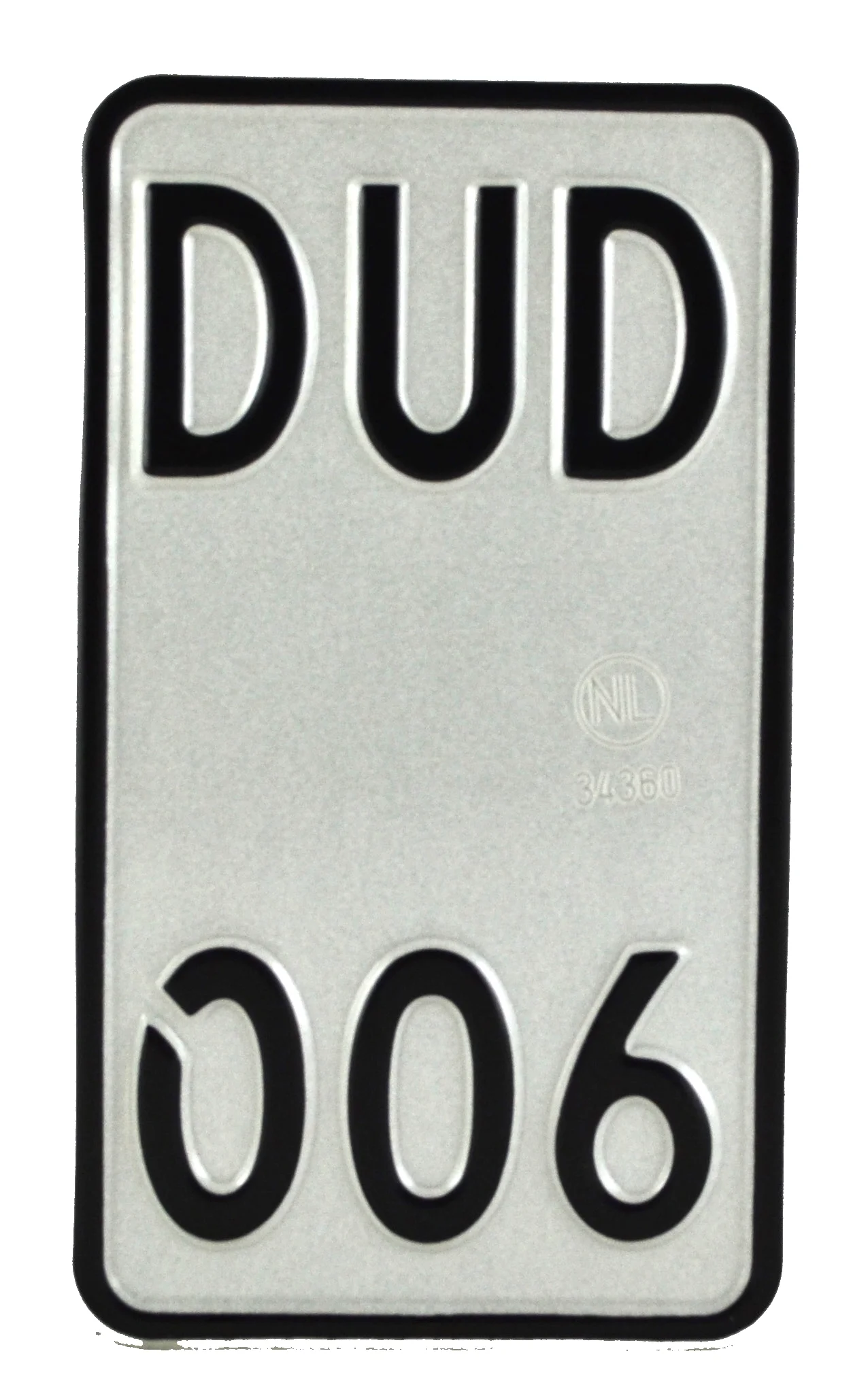 Witte kentekenplaten — DUDO ROTTERDAM