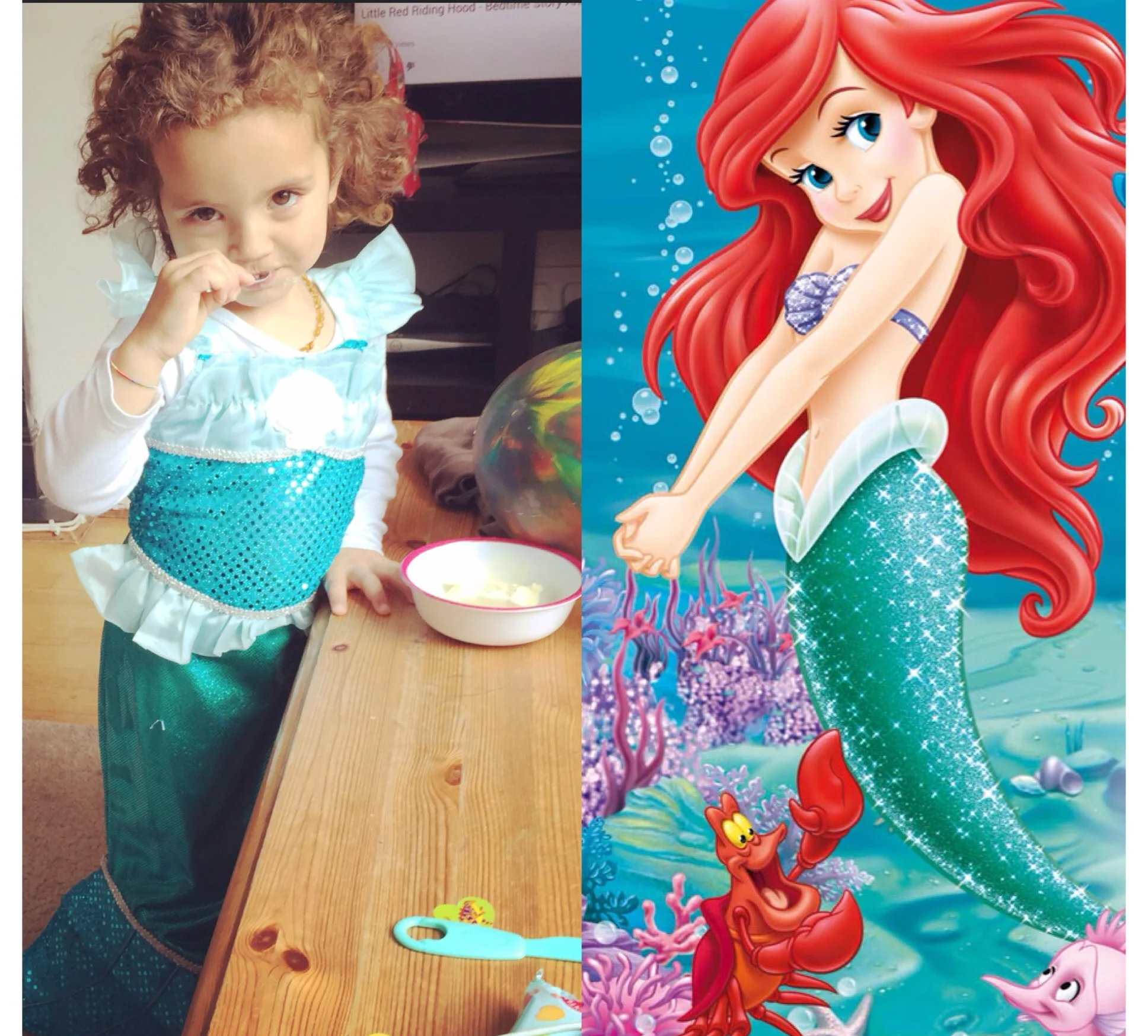 Two little mermaids