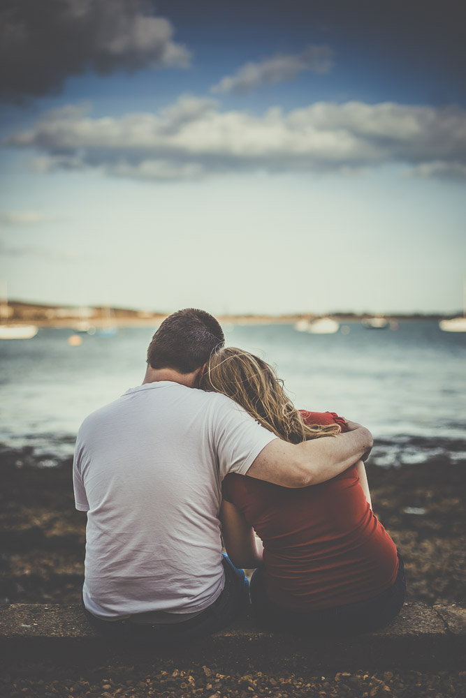 Hannah and Richard at their favourite spot in Portchester Castle