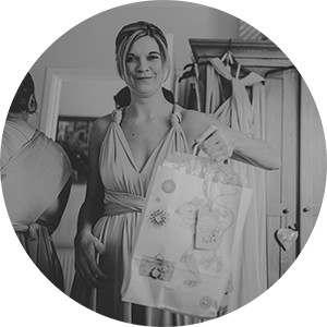 Bridesmaid during the wedding of her best friend
