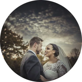 Wedding Picture of a couple on their wedding day at Westmead Events in Surrey