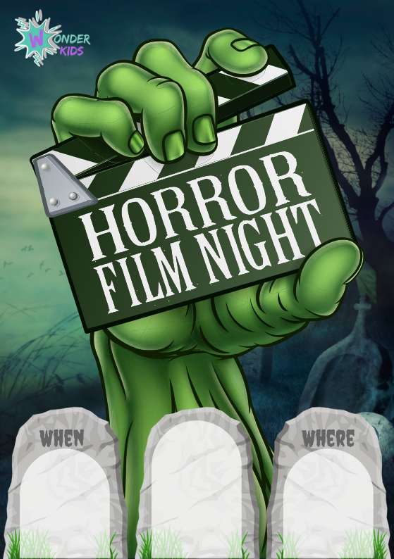 Horror Movie Night Invite
