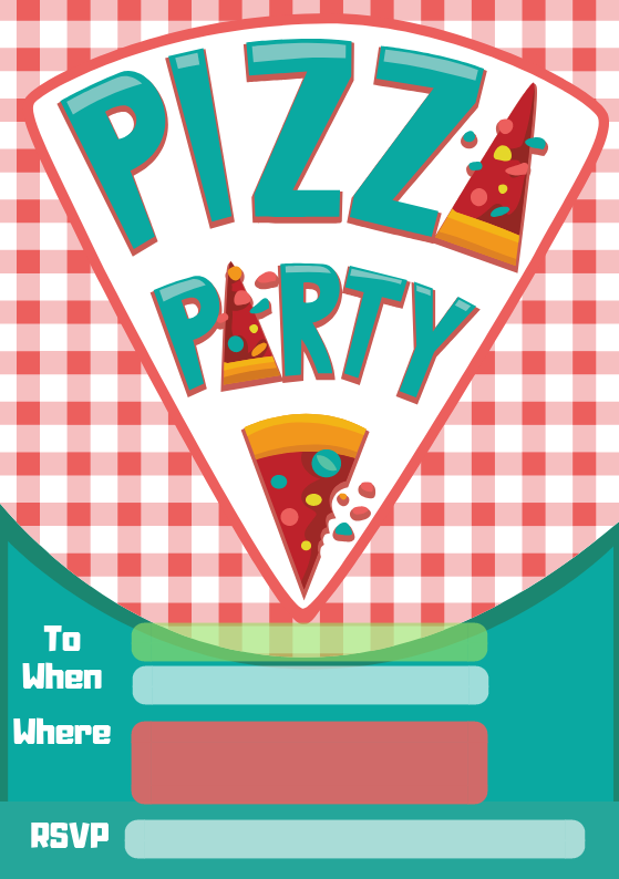 Pizza Party Invites