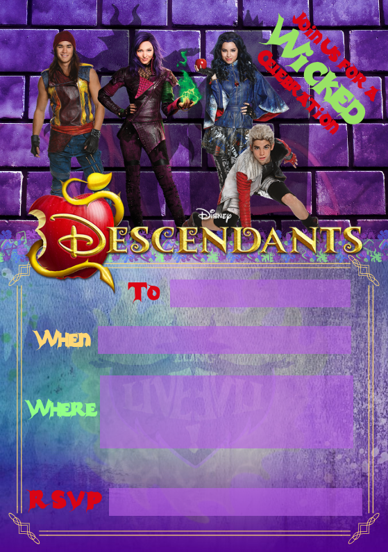 Descendants Invite