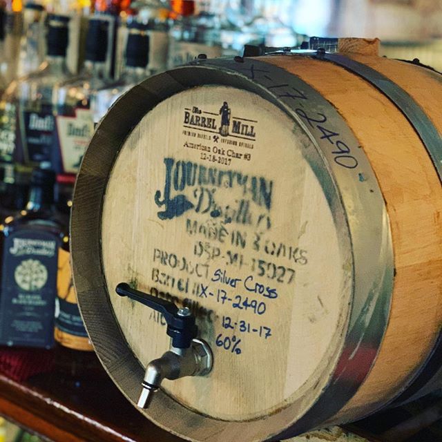Our Fall cocktail and craft whiskey list is now available. It will be featuring this barrel aged Old fashion made with Journeyman Rye Whiskey!