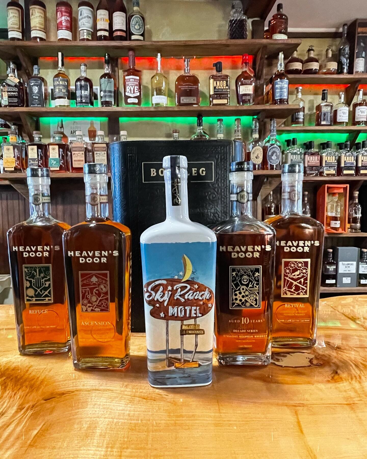 OPEN TONIGHT! Our whiskey bar is open Thursday-Saturday since we are closed Christmas Eve. On special this week is Heaven&rsquo;s Door! All whiskey from Heaven&rsquo;s Door is 15% off!