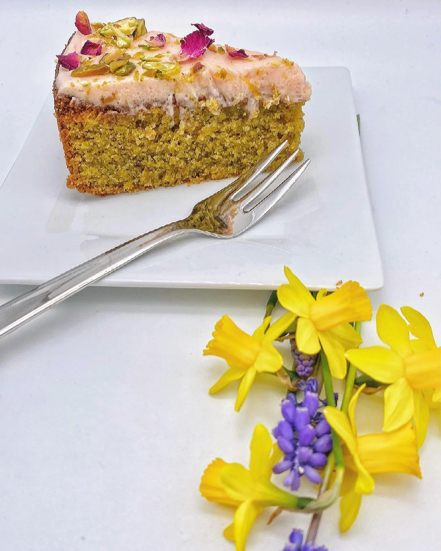 Pistachio, cardamom and rose petal cake
&bull;
If you&rsquo;re a fan of pistachios like me, look no further than the ultimate, (insert drumroll), pistachio cake. It&rsquo;s probably one of my favourite cake recipes and I absolutely adore this delicat