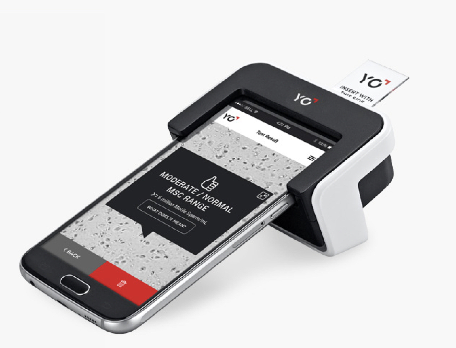 At home, iphone and android based sperm test kit