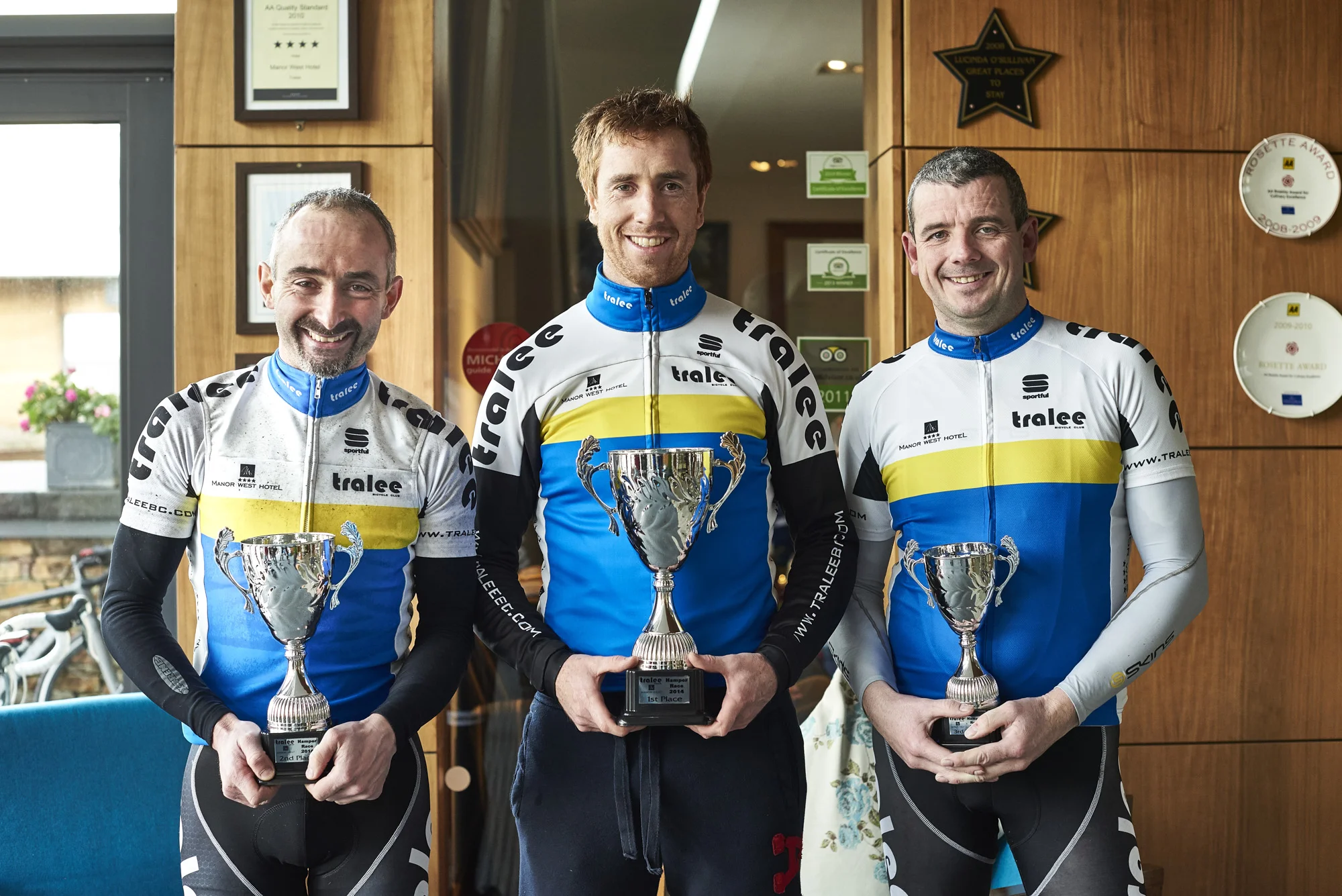 (L-R) 2nd Mike Leahy. 1st Cathal Moynihan. 3rd Michael O'Sullivan