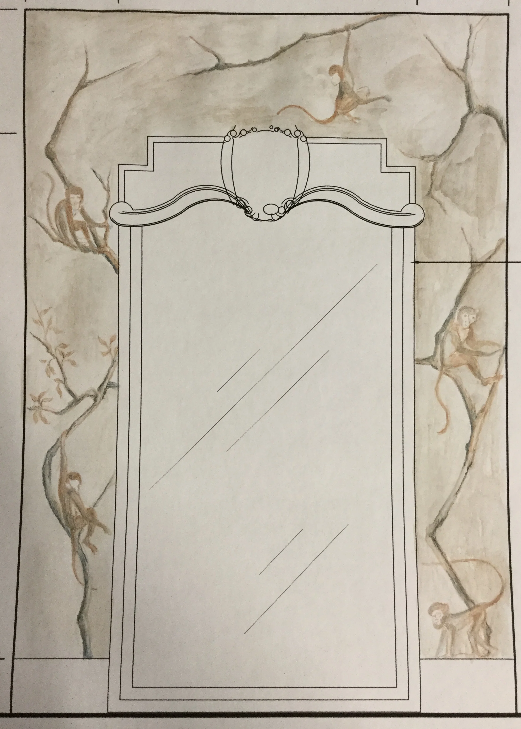 Initial rendering of the mural....