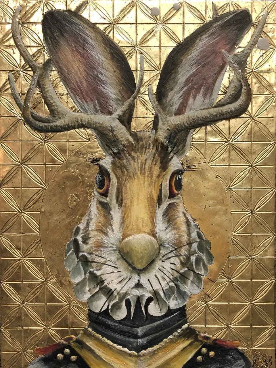 Sogni D'oro 2018 Available.. 12'x 16" Encaustic &amp; Gold Leaf on Panel