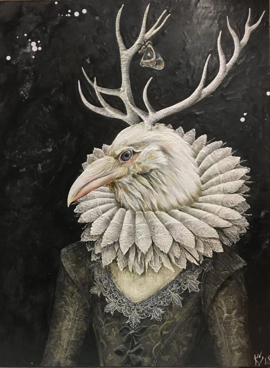 Bronwen 2018 Available.. 30"x 40" Encaustic on Panel