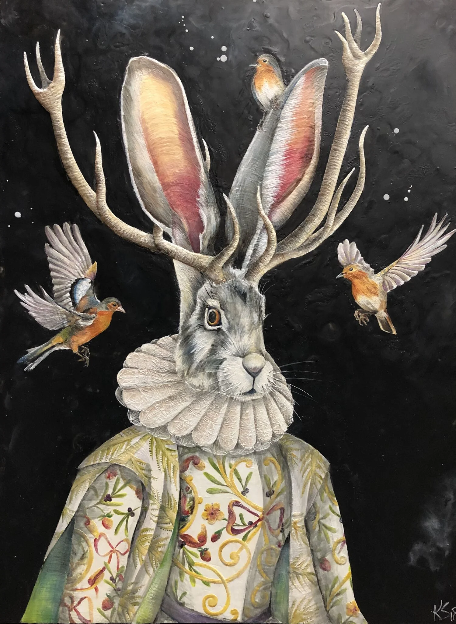 Morning Music 2018 36"x 48" SOLD Encaustic on Panel