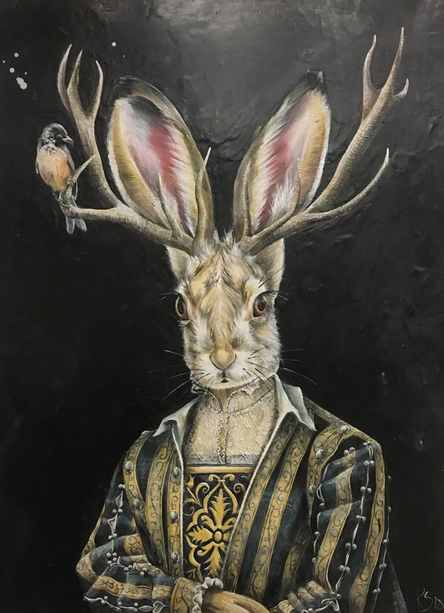 Feathers &amp; Lace 2018 36x48 SOLD