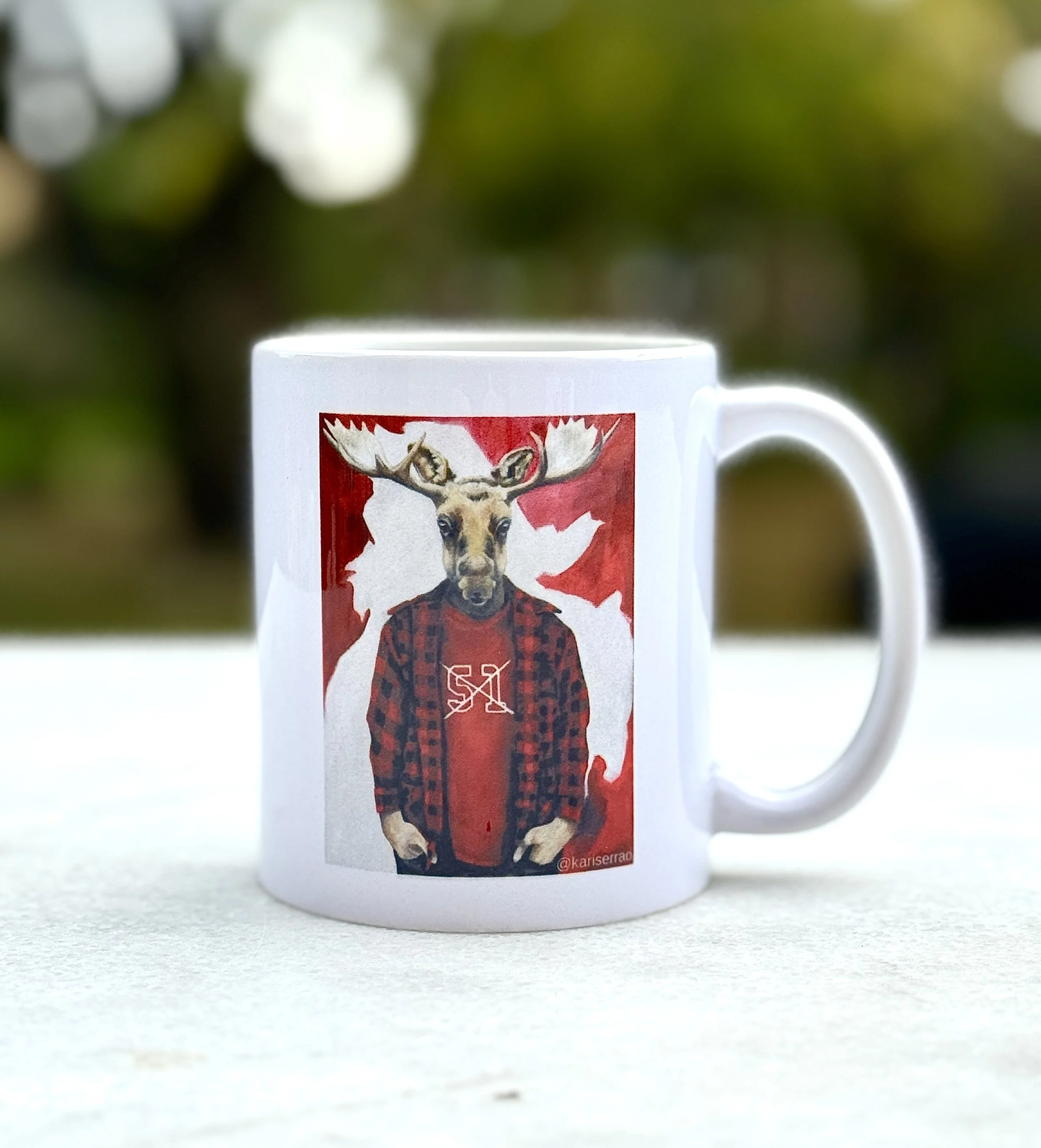 moose mug Canadian gifts made from original art patriotic Canadian gifts