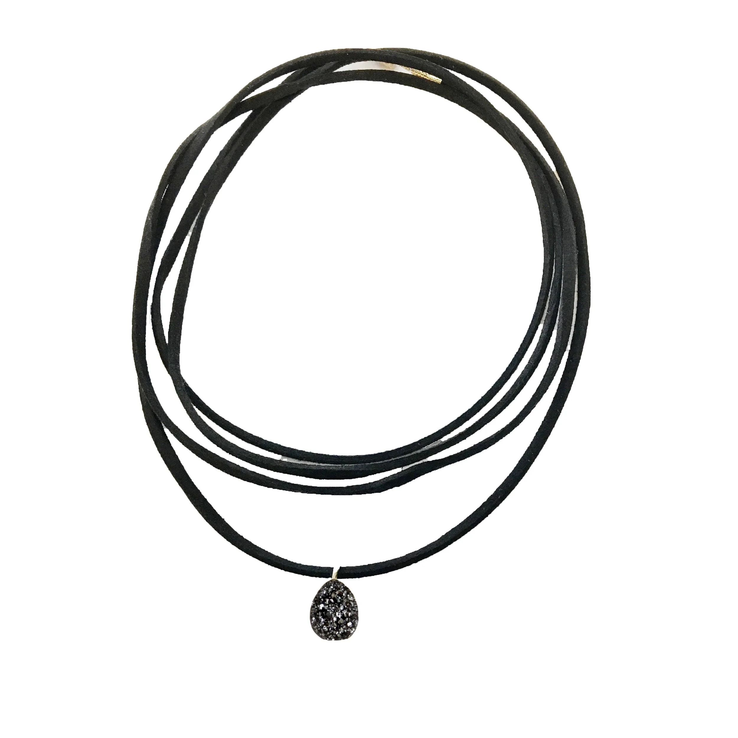 Black Dainty Druzy