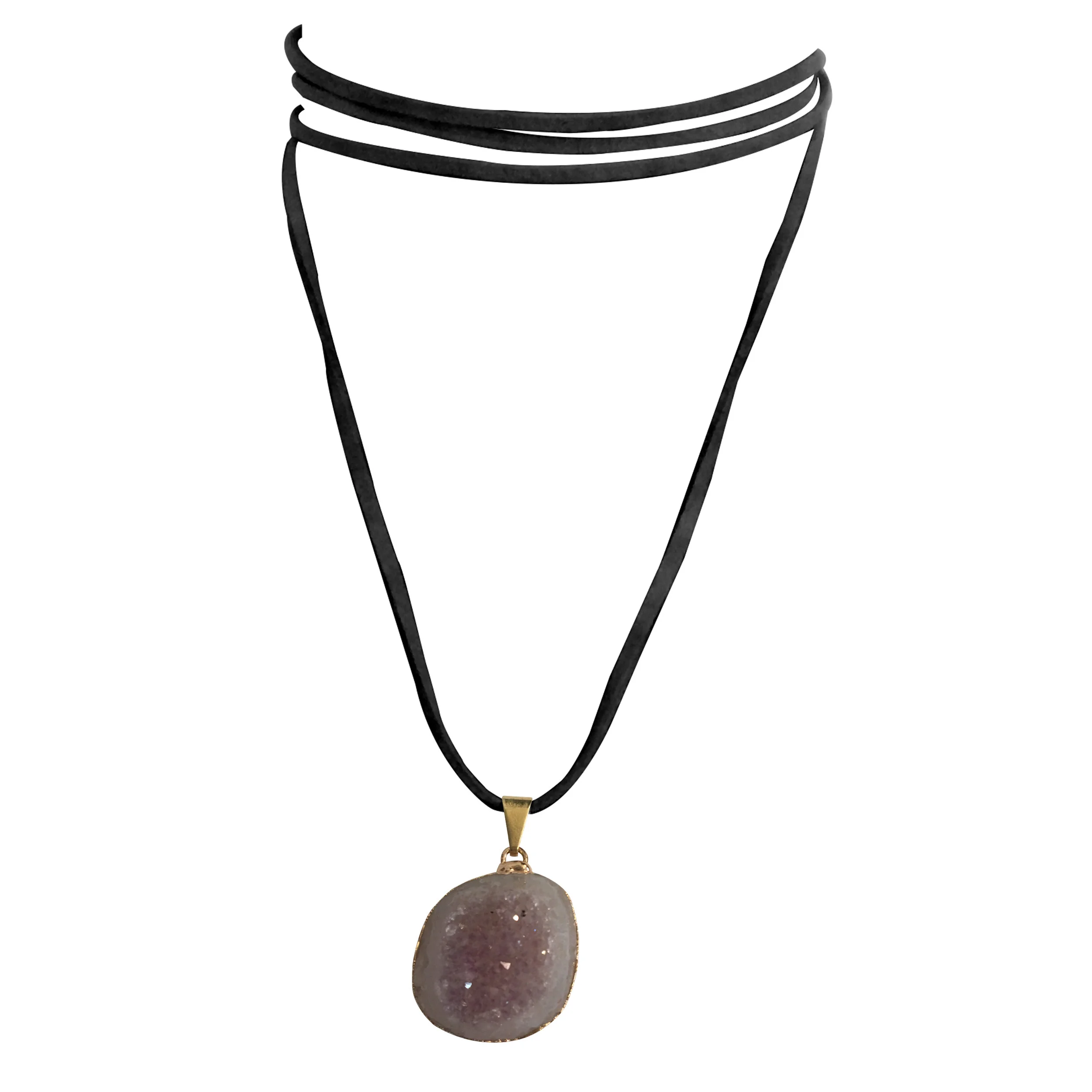 Pale Amethyst Window Druzy - W12G