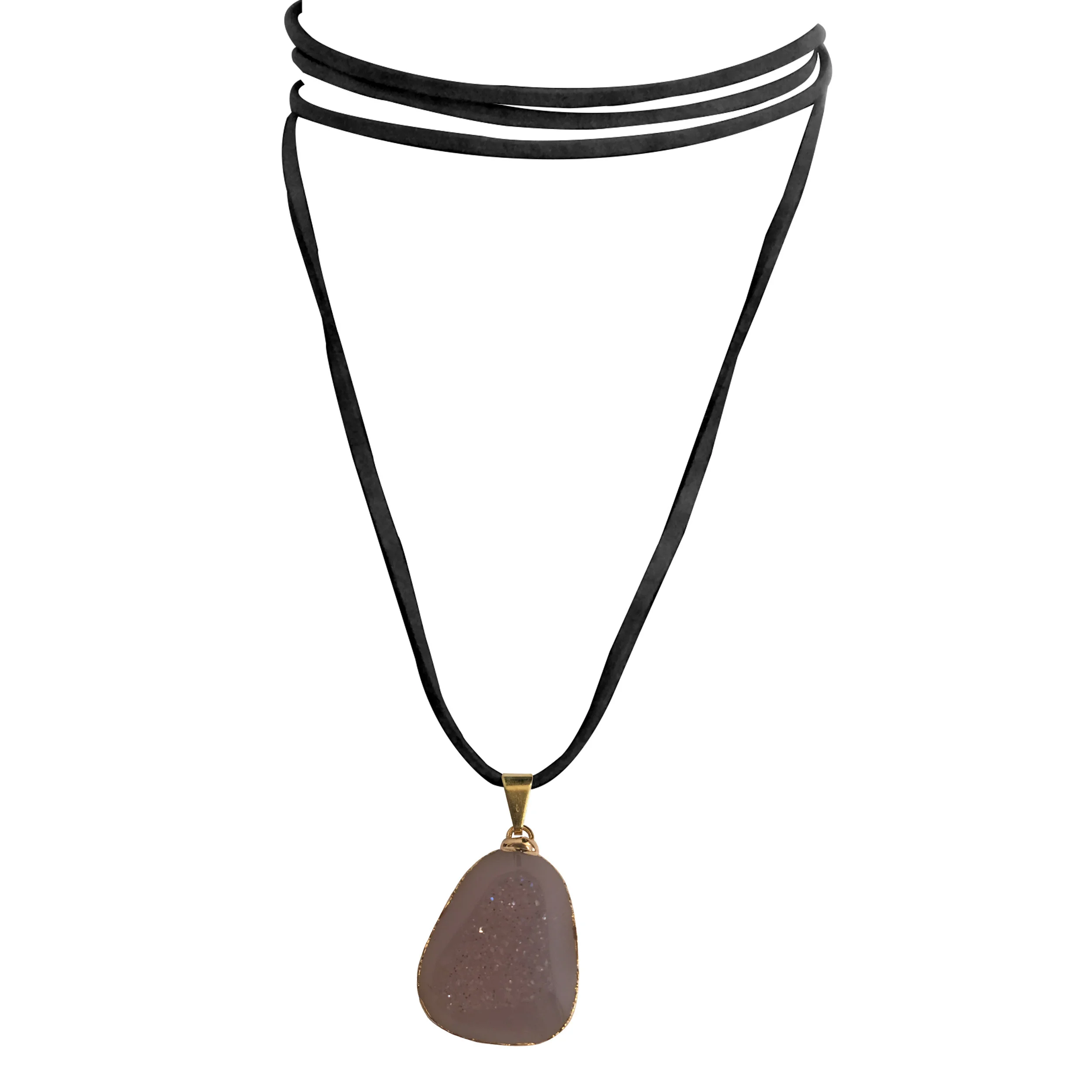 Glistening Soft Pink Window Druzy - W14G