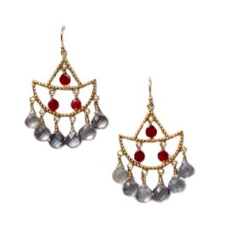 20K Gold , Ruby & Blue Tourmaline