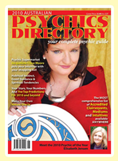 Elisabeth was voted 2010 Australian Psychic of The Year Click here to read more about this prestigious award by the Australian Psychics Association www.psychicdirectory.com.au .