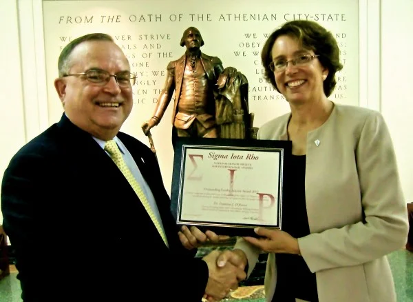Frank Plantan (left) with Francine D'Amico (right)