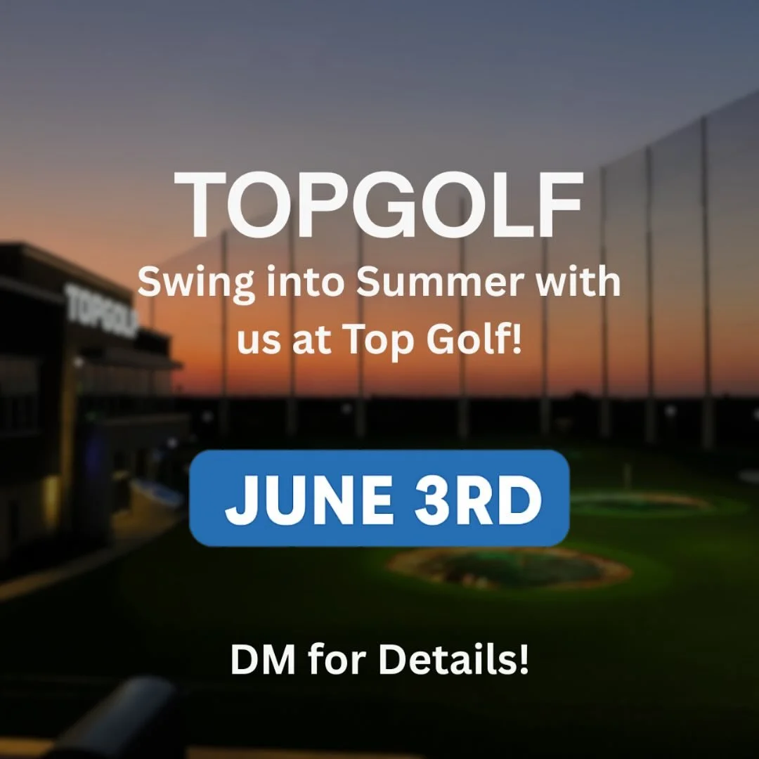 Not good at golf? Perfect. Neither are we. 🙃 Come hang out with us on June 3rd at TopGolf! ⛳️🏌️&zwj;♂️