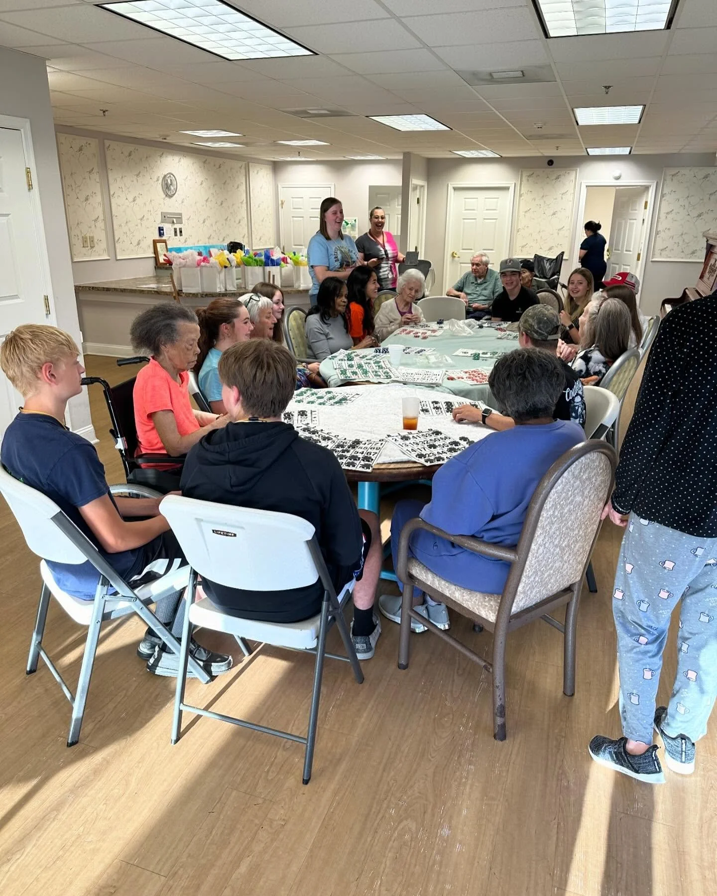 Our students had an amazing time spreading joy at Runk &amp; Pratt Assisted Living during VBS &lsquo;24! From lively bingo games to sharing gift bags, it was a day full of smiles and connection with the wonderful residents!