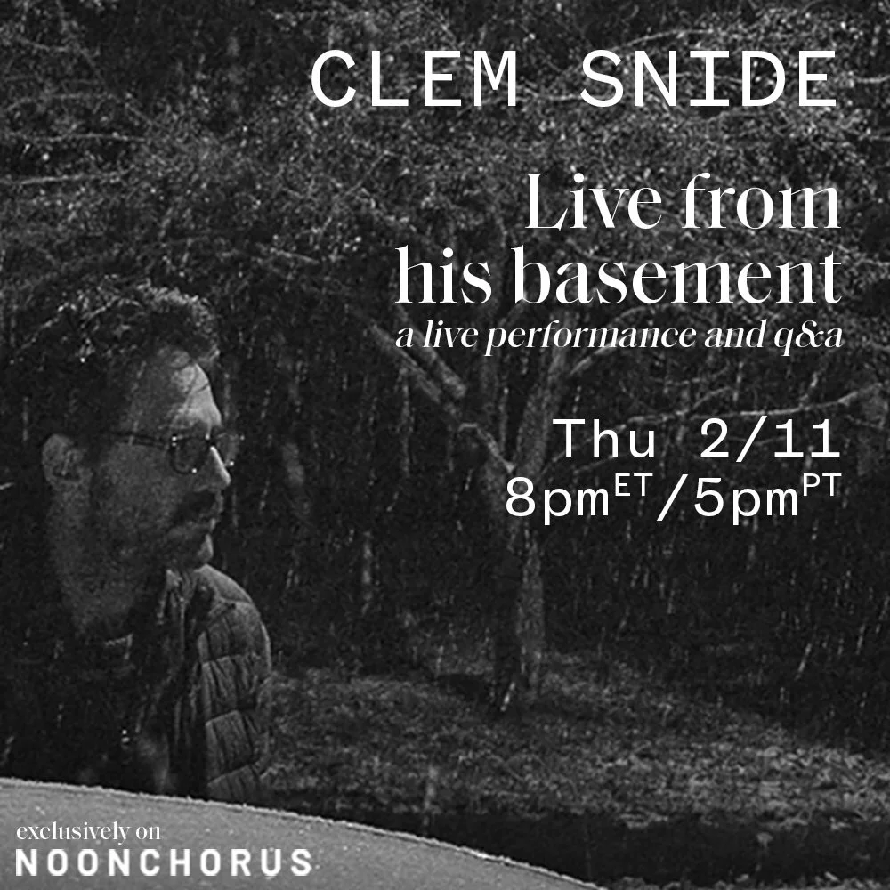 ANNOUNCED: Clem Snide to play Live from His Basement 