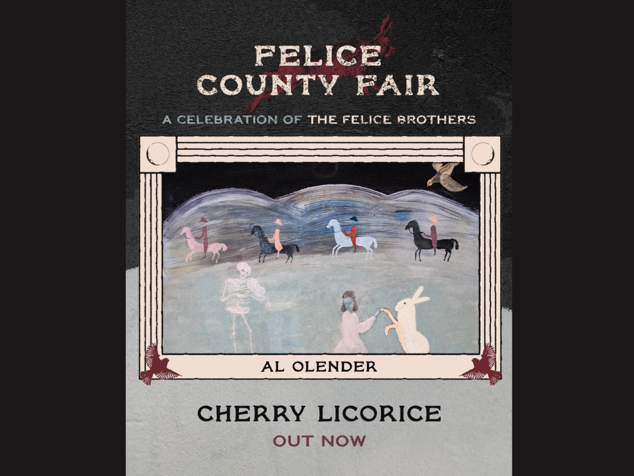 OUT NOW: Al Olender covers "Cherry Licorice" for Felice Brothers Tribue — alongside The Lumineers, Phoebe Bridgers, Brandon Flowers, Deer Tick, and more