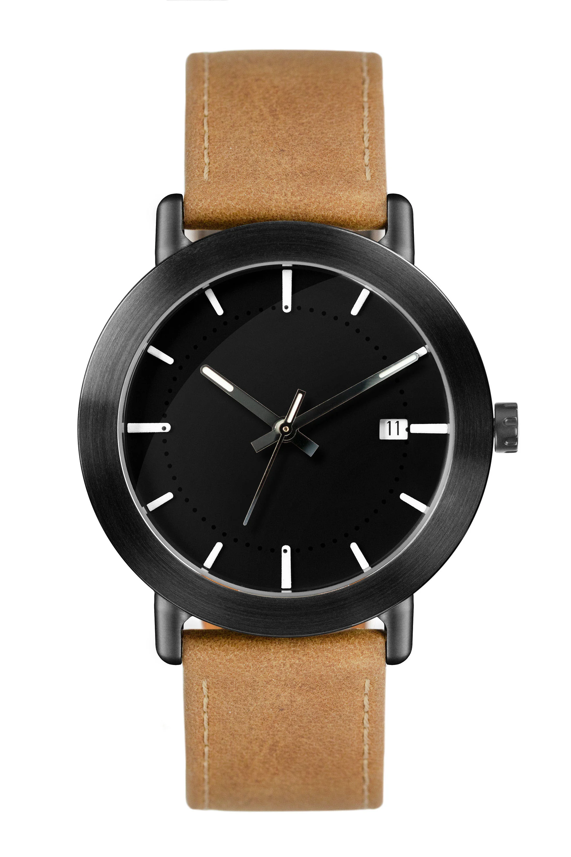 ELEVEN_Blackcase_Brushed-blackring-Blackface-Light-Brown-Amaratti.jpg