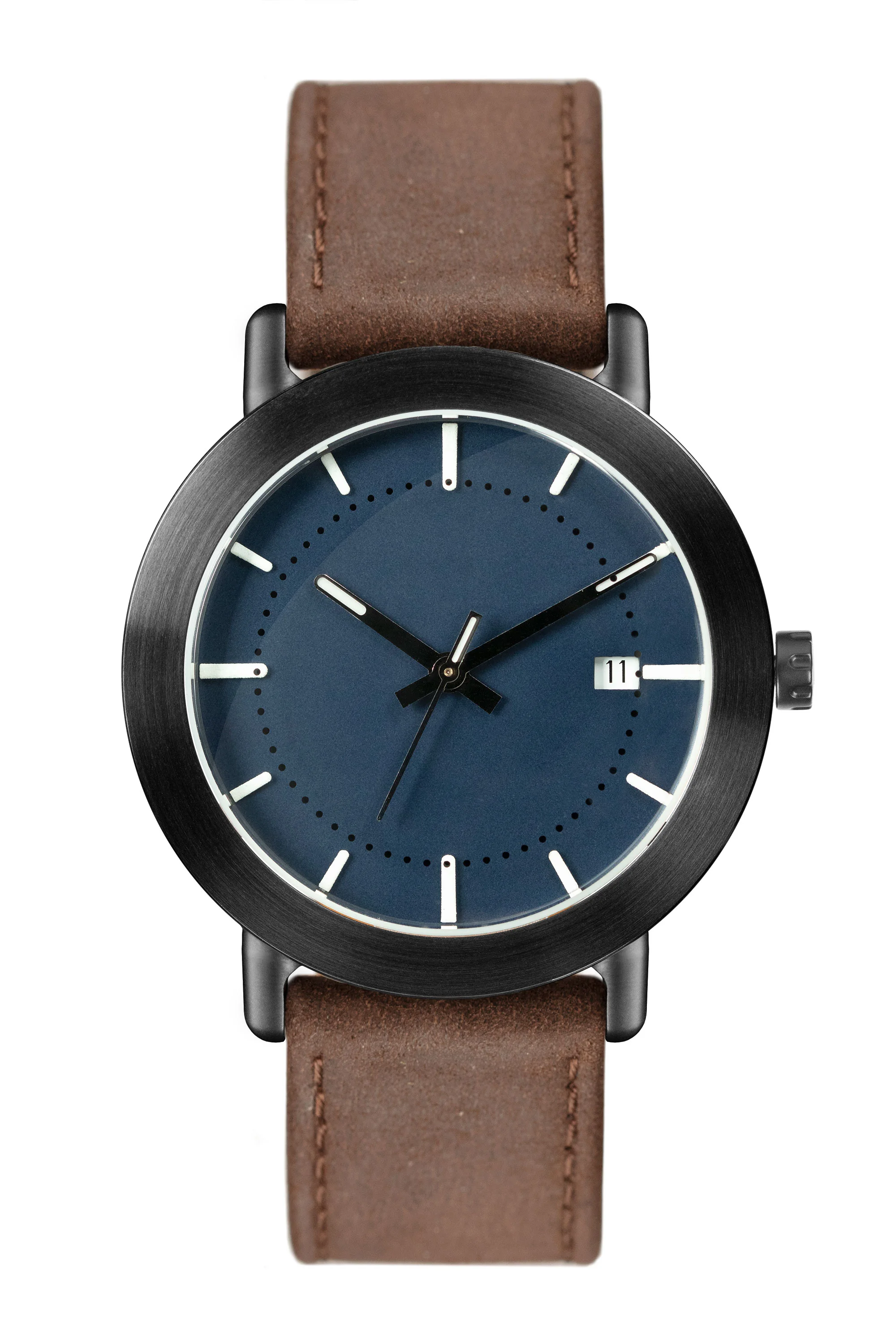 ELEVEN_Blackcase_Brushed-blackring-Blueface-Dark-Brown-Bunny.jpg
