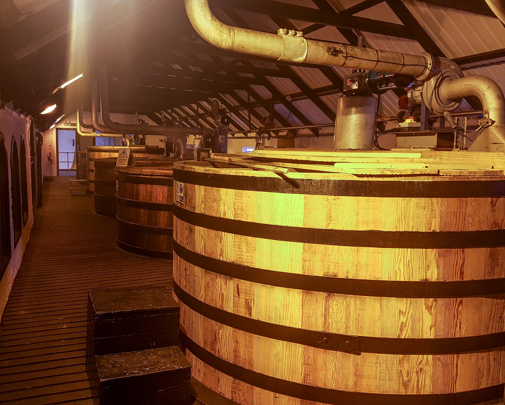  Fermenting tanks named after previous owners of the distillery 