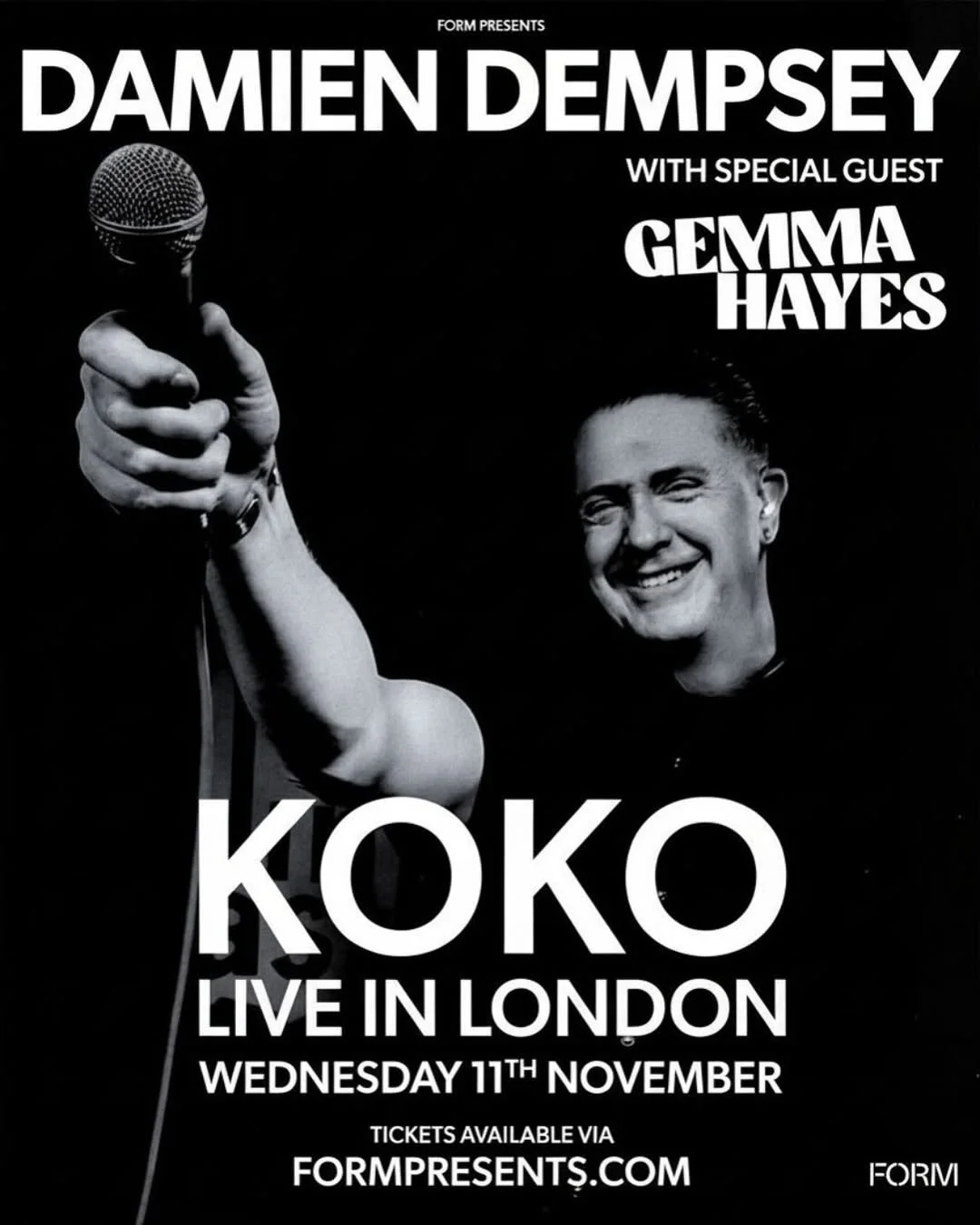 Gemma Hayes supports Damien Dempsey