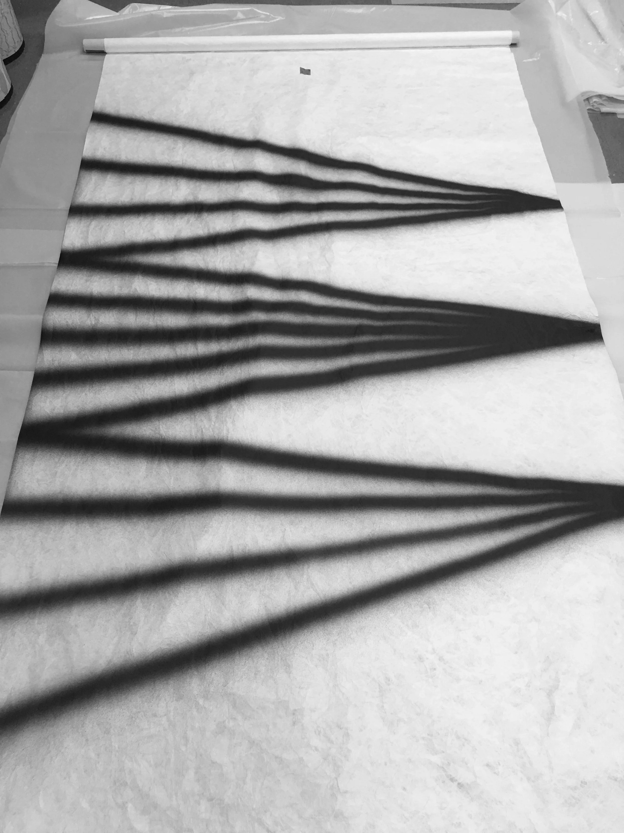  Unlike a printed pattern, robotic painting is in some ways closer to what a human hand would achieve (with the added benefit of integration with digital files which ensure a different kind of precision) in that is based on movement and not a replica