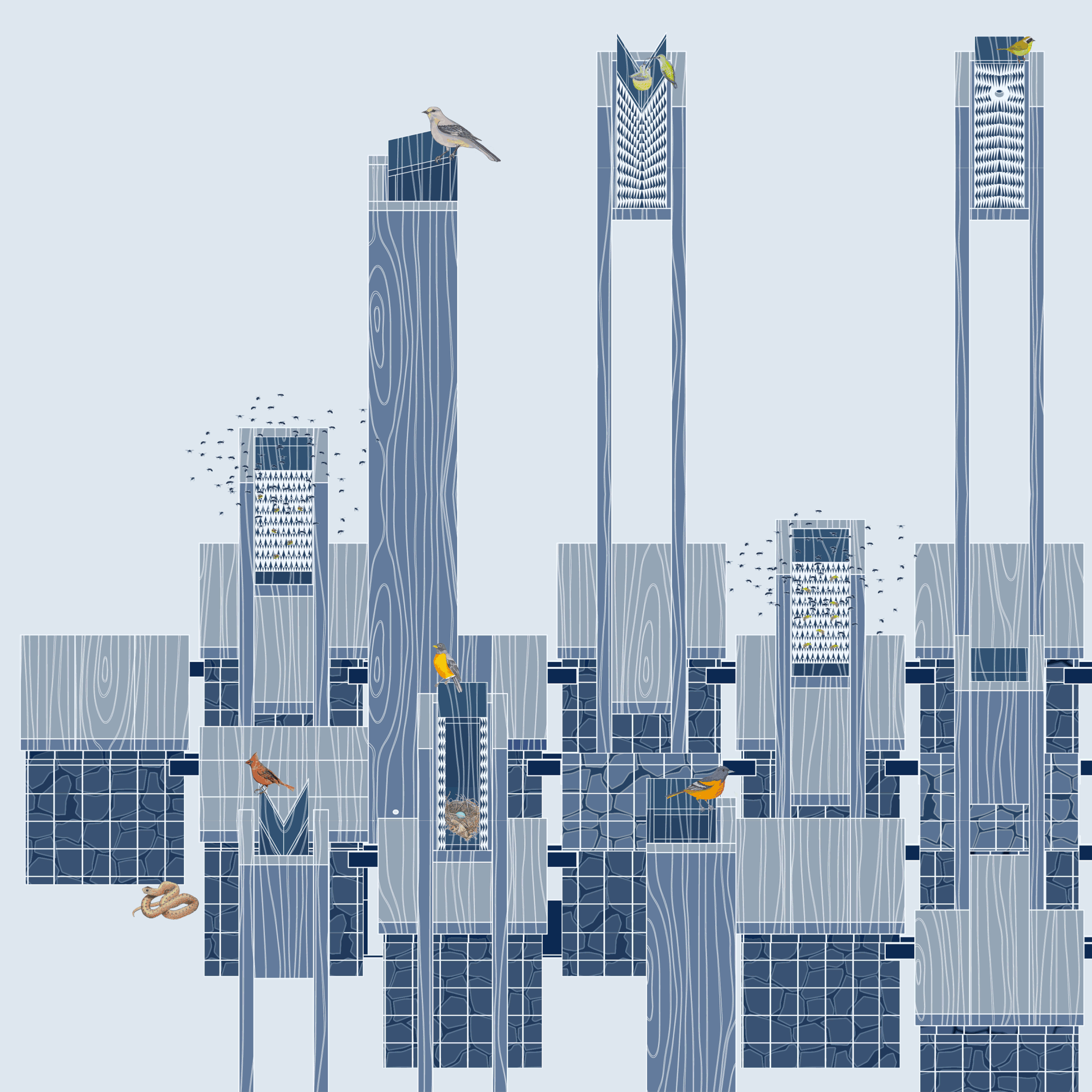  Designed by Double Happiness (Nerea Feliz &amp; Joyce Hwang)   Location: The Bentway Studio (55 Fort York Blvd), Toronto   Assistants: Alice Hwang, Laurice Hwang, Michelle A Franks, Alice Hwang, Laurice Hwang, , Alice Hwang, Laurice Hwang.  Fabricat