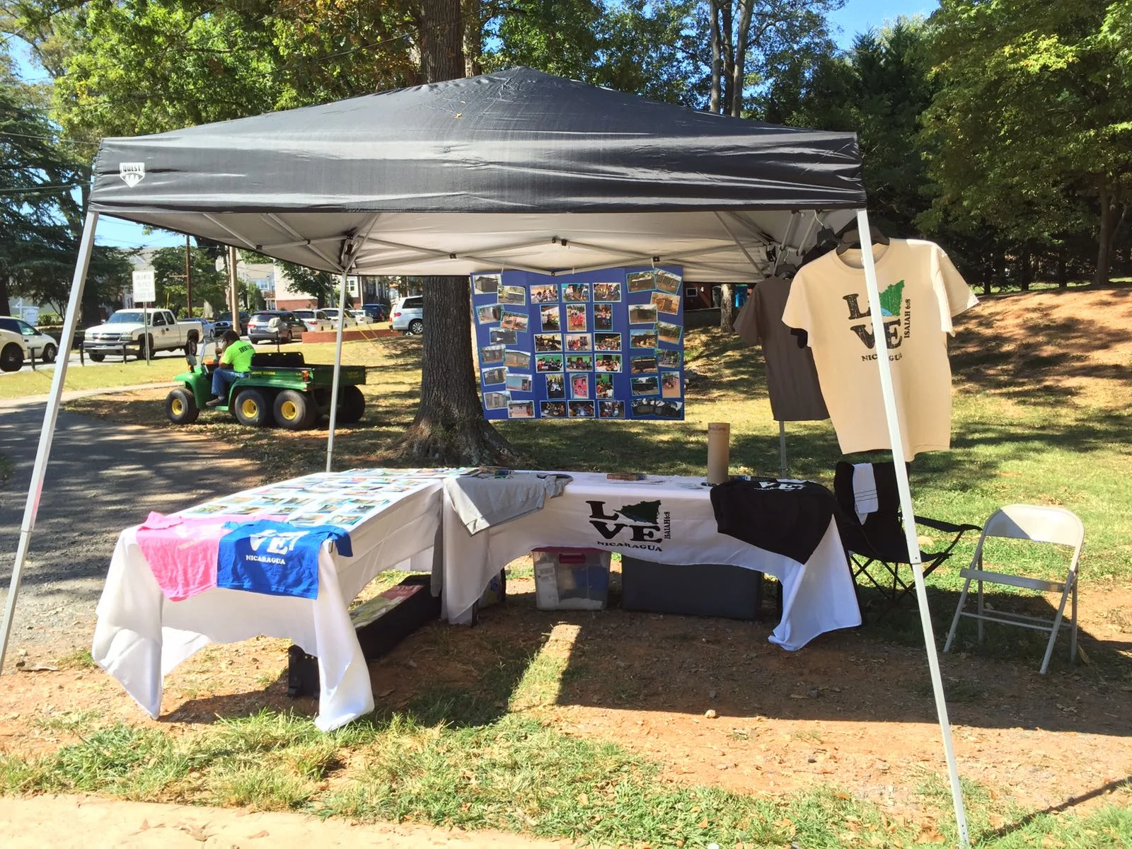 Nicaragua tent at the 2016 Truth Festival in Belmont, NC.