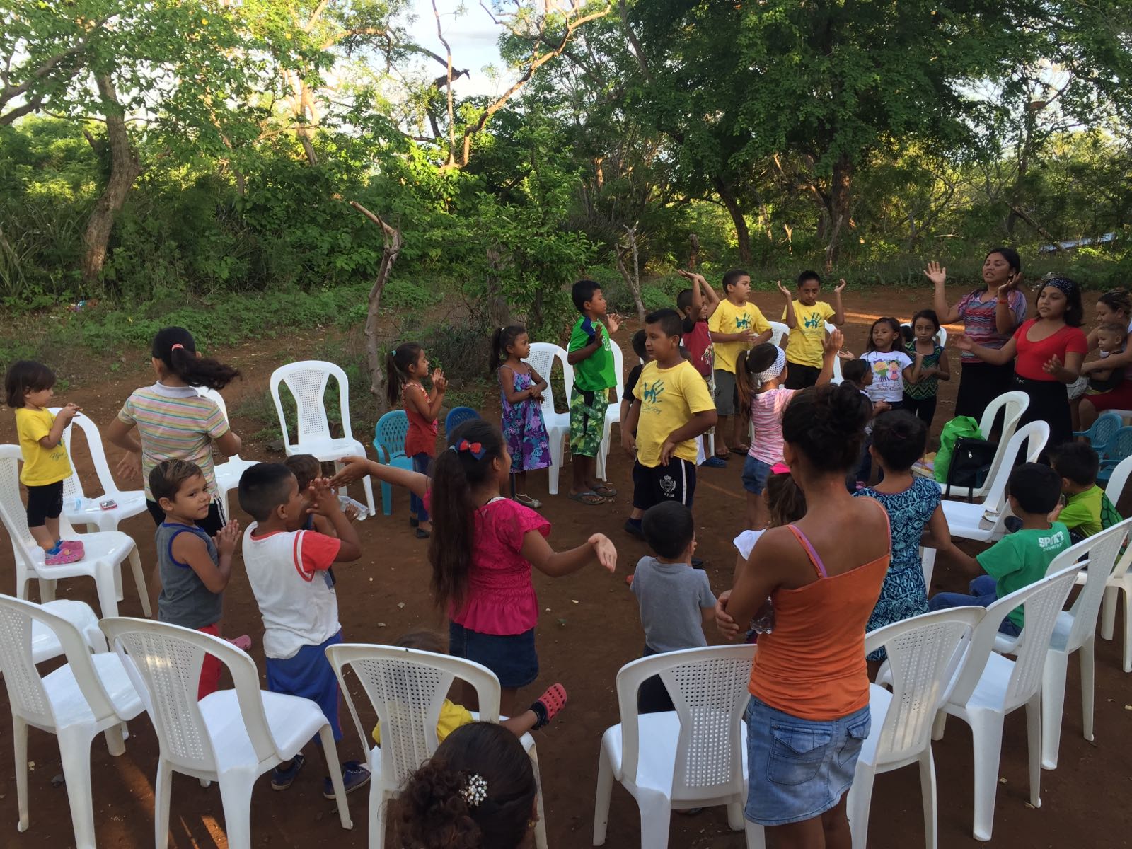 Sunday School class in Tepano