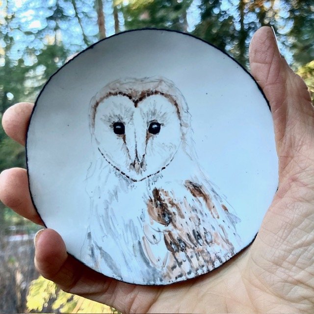 Barn Owl Trinket Dish
