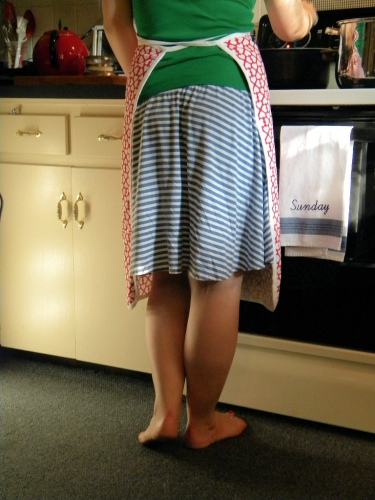 This is you. Channel your inner kitchen Goddess. Get barefoot.
