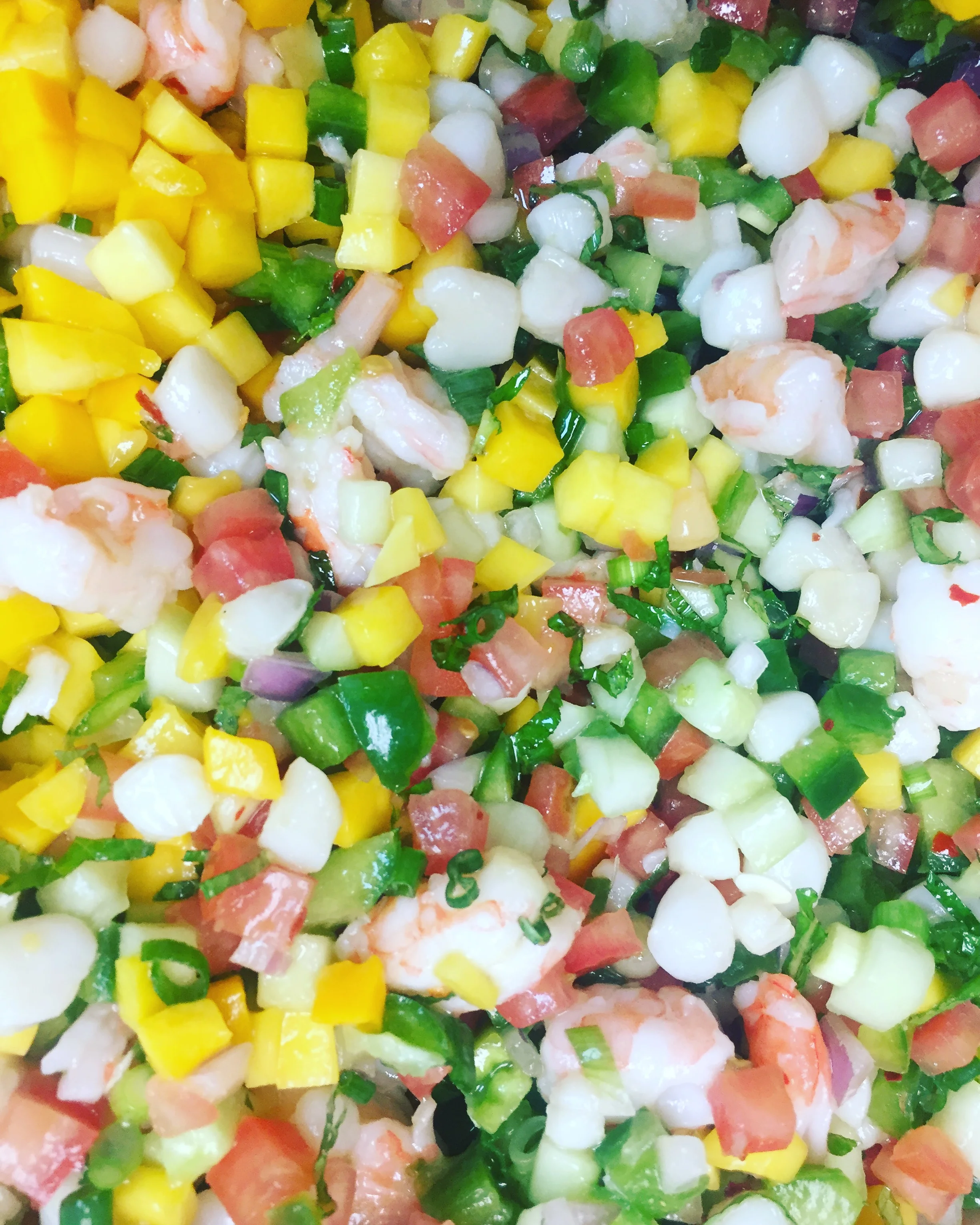 Summer Shrimp and Scallop Salad