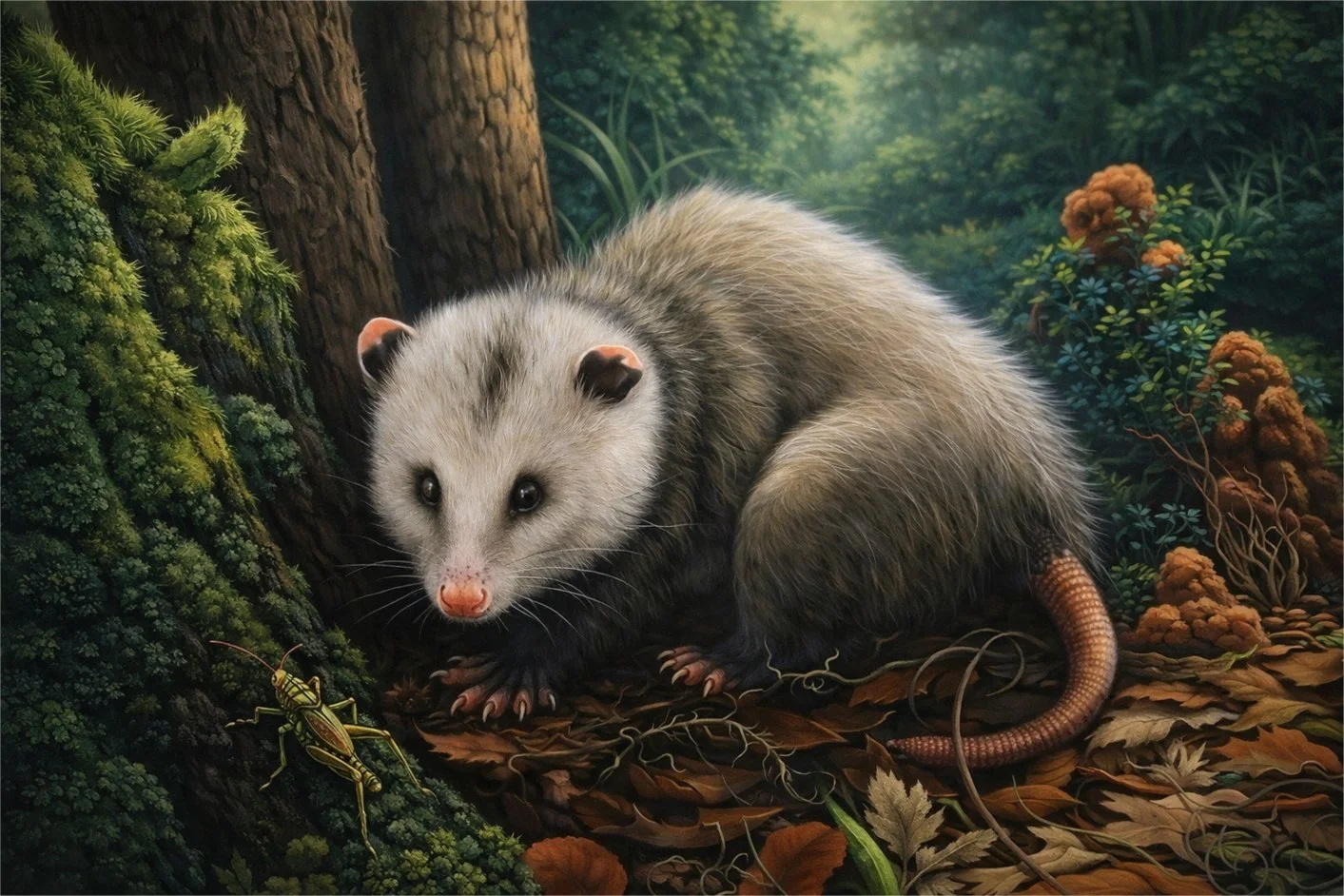 Opossum Painting by Timm Kurtz