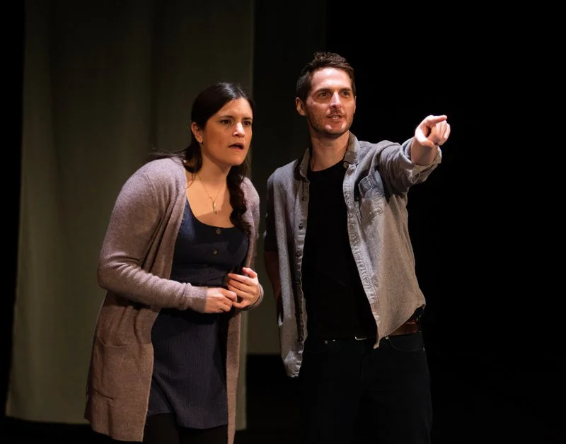 ▫Constellations" by Nick Payne. 
The Wilbury Group, Providence, RI — 2017 & 2019

Set and Lighting Design by Max Ponticelli
Costume Design by Erin Meghan Donnelly
Sound & Projection Design by Andy Russ
Stage Management by Annalee Cavallaro*