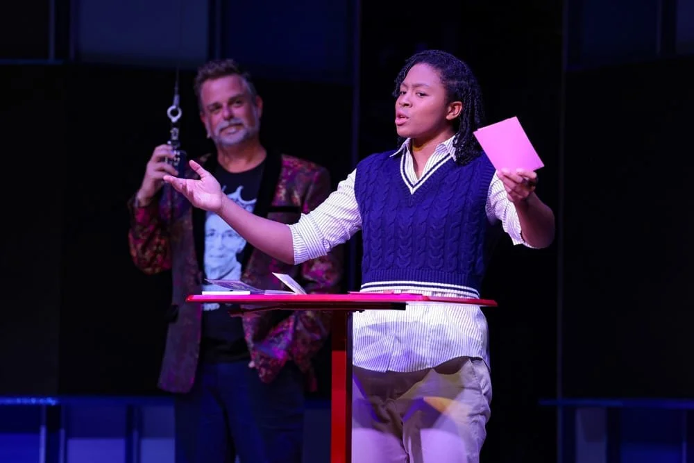 ▫What the Constitution Means to Me" by Heidi Schreck — PlayMakers Repertory Company, Chapel Hill, NC 2024
Set and Costume Design by Derrick Ivey
Sound Design by Eric Collins
Lighting Design by Tao Wang
Stage Manager Sarah Smiley

