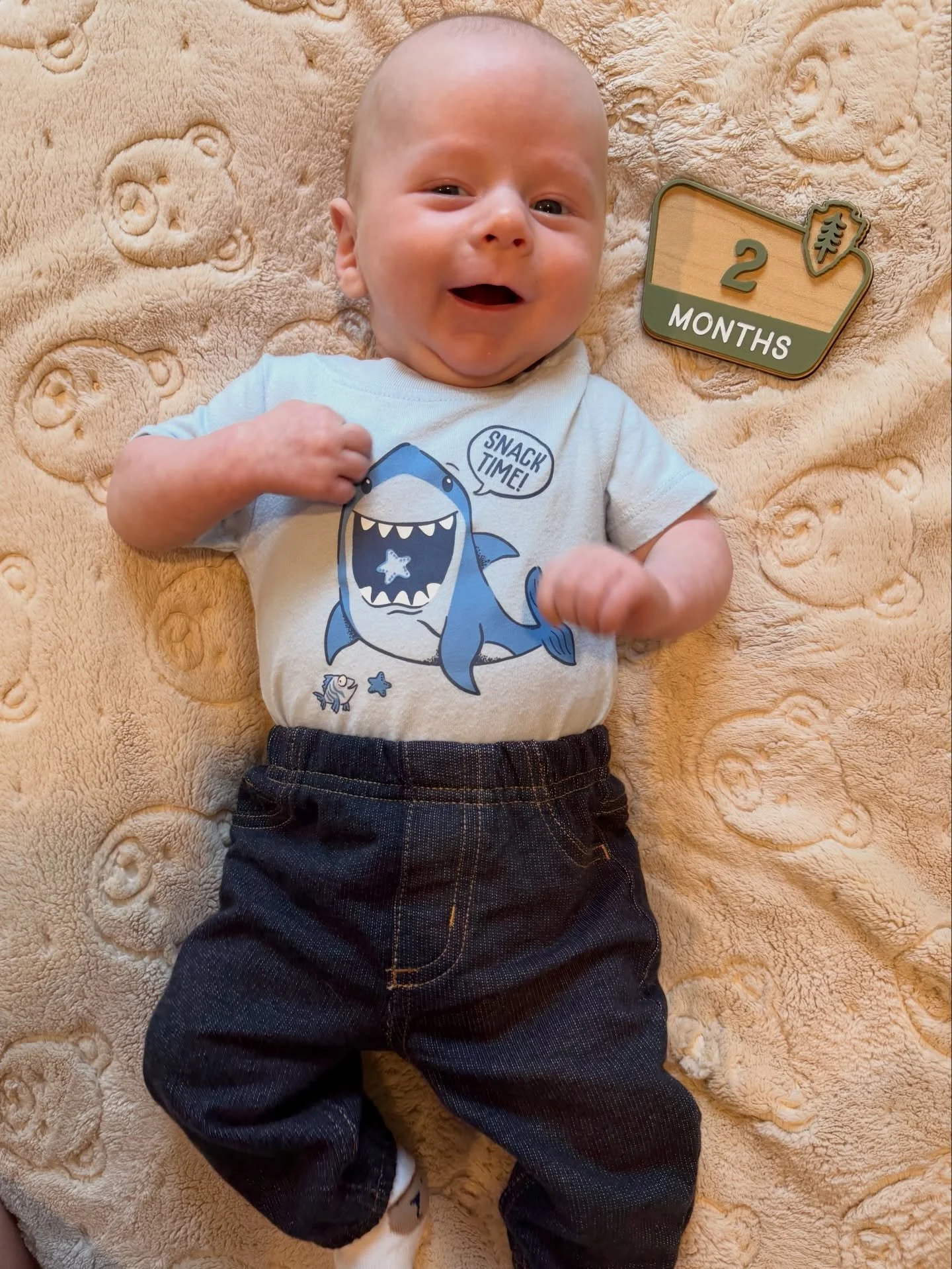 2 months with Baby Bennett! 

You&rsquo;re getting a little cuter and more fun every day! This month you really started smiling and melting our hearts every time you do.🥰 You&rsquo;ve become such a big talker and love to babble. You&rsquo;re also ge