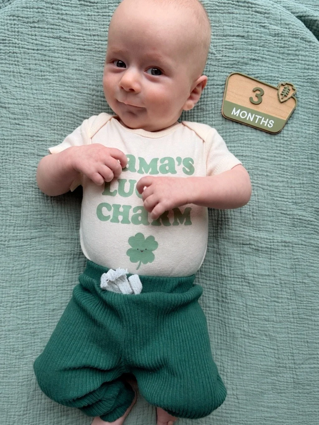 3 months with baby Bennett!

You&rsquo;re a smiley, chatty, dancing baby these days!🕺🏽You&rsquo;ve been very busy learning new things! You discovered your feet and love having your legs up in the air whenever you can, which has made diaper changes 