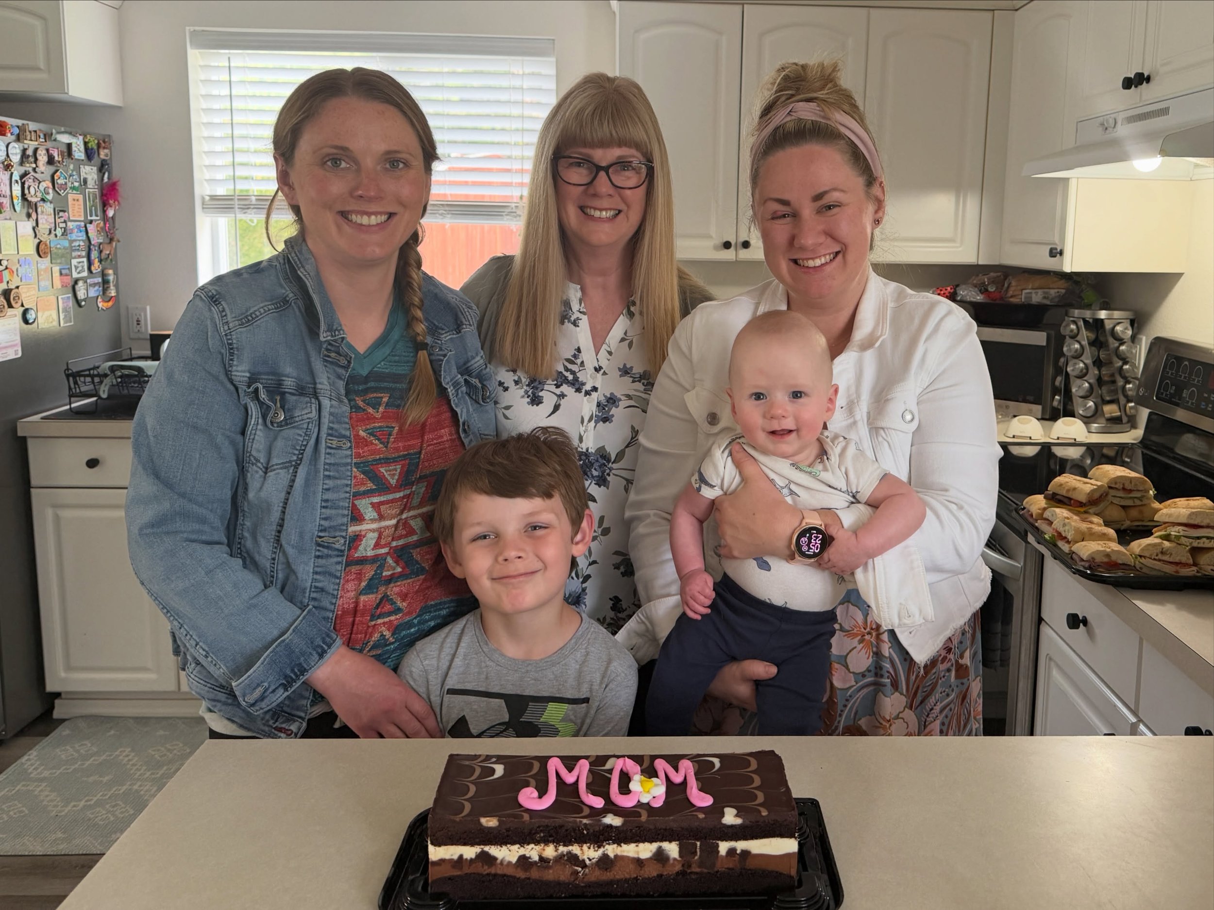 Had a really nice early Mother&rsquo;s Day celebration with my family! 🩷 Thankful for my mom and sister who have shown me so much support in this new chapter. Watching Waylon play with Bennett today too&hellip; my heart can&rsquo;t it. So sweet. 🥹?